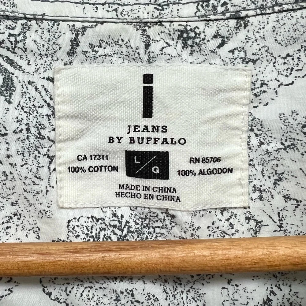 I Jeans By Buffalo Floral & Medallion Print Button Down Shirt - Size Large - Picture 3 of 11